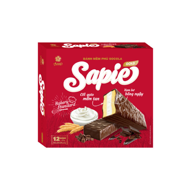 Bánh mềm phủ socola Sapie Gold